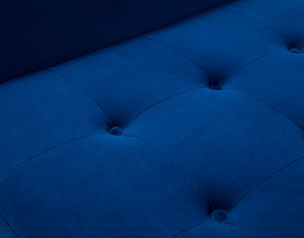 Safavieh Francine Upholstered Bench Navy Wood / Fabric / Foam / Metal SFV4759A