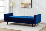 Safavieh Francine Upholstered Bench Navy Wood / Fabric / Foam / Metal SFV4759A