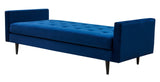 Safavieh Francine Upholstered Bench Navy Wood / Fabric / Foam / Metal SFV4759A