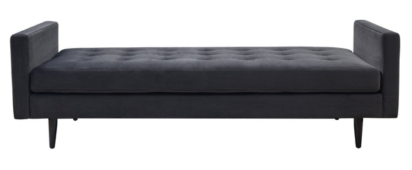 Safavieh Francine Upholstered Bench Dark Grey Wood / Fabric / Foam / Metal SFV4759B