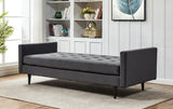 Safavieh Francine Upholstered Bench Dark Grey Wood / Fabric / Foam / Metal SFV4759B