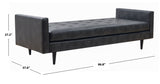 Safavieh Francine Upholstered Bench Grey Wood / Fabric / Foam / Metal SFV4759C