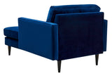 Safavieh Curtis Tufted Chaise Navy SFV4760A