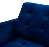 Safavieh Curtis Tufted Chaise Navy SFV4760A