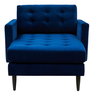 Safavieh Curtis Tufted Chaise Navy SFV4760A