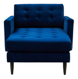 Safavieh Curtis Tufted Chaise Navy SFV4760A