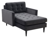 Safavieh Curtis Tufted Chaise Dark Grey SFV4760B