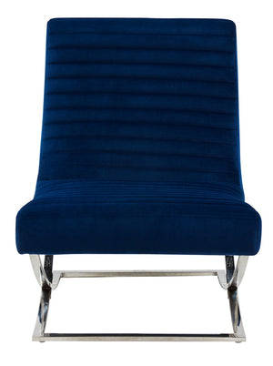 Safavieh Ramsay Tufted Velvet Accent Chair Navy SFV4761A