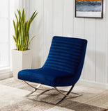 Safavieh Ramsay Tufted Velvet Accent Chair Navy SFV4761A