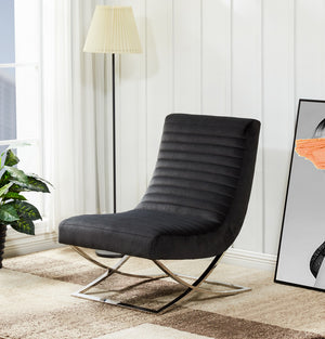 Safavieh Ramsay Tufted Velvet Accent Chair Dark Grey SFV4761B