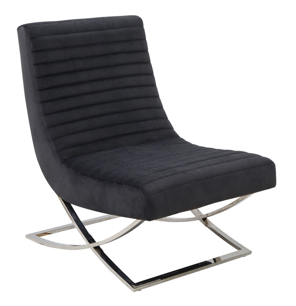 Safavieh Ramsay Tufted Velvet Accent Chair Dark Grey SFV4761B
