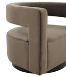 Safavieh Edgar Velvet  Swivel Chair Dark Grey Wood / Fabric / Foam / Metal SFV4764A