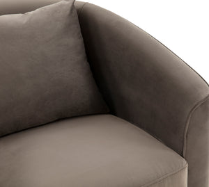 Safavieh Joaquin Swivel Barrel Chair Dark Grey Wood / Fabric / Foam / Metal SFV4765A