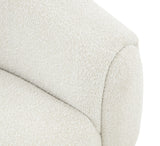 Emiliana Boucle Accent Chair - Luxurious Ivory Upholstery, Glamorous Minimalist Design & Comfort