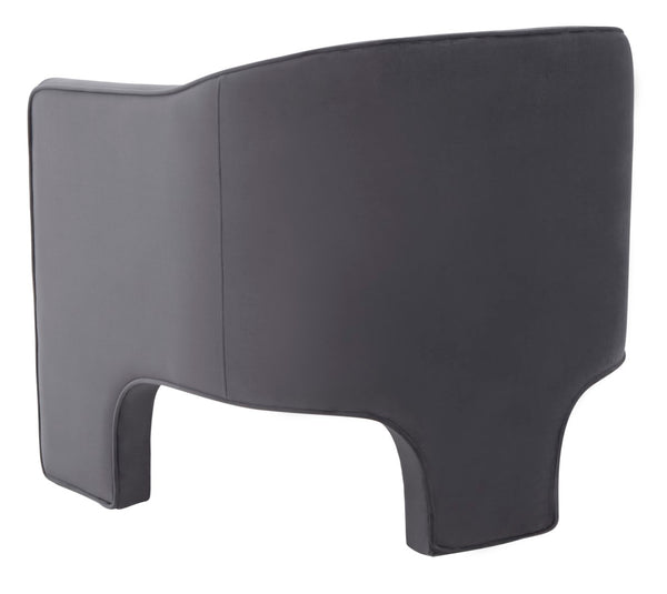 Safavieh Londyn Upholstered Accent Chair Dark Grey Wood / Fabric / Foam / Metal SFV4770D