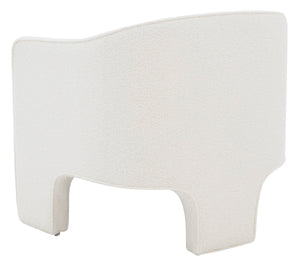 Safavieh Londyn Boucle Accent Chair Ivory Wood / Fabric / Foam / Metal SFV4770E