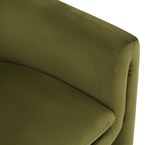 Laylette Accent Chair - Luxurious Velvet Upholstered Furniture with Bold Design for Modern Spaces
