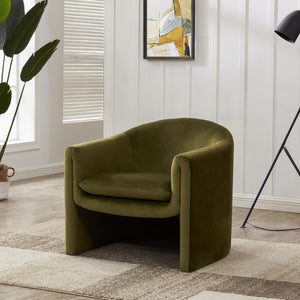 Laylette Accent Chair - Luxurious Velvet Upholstered Furniture with Bold Design for Modern Spaces
