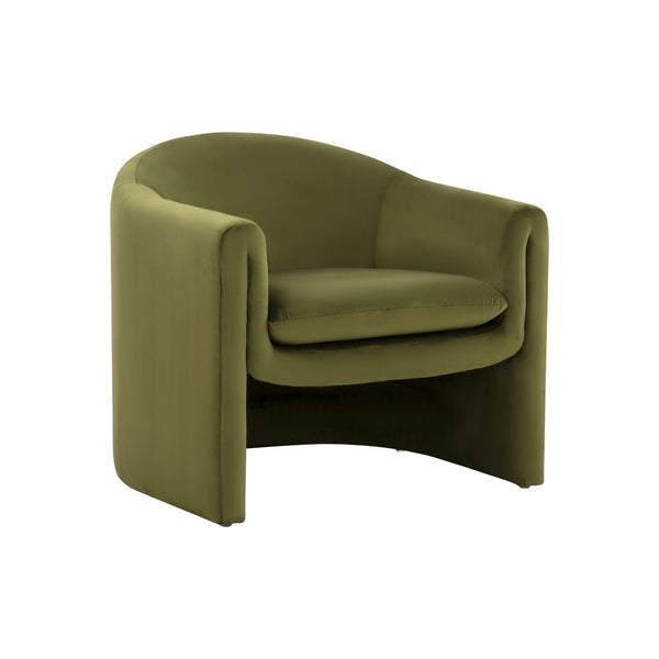 Laylette Accent Chair - Luxurious Velvet Upholstered Furniture with Bold Design for Modern Spaces