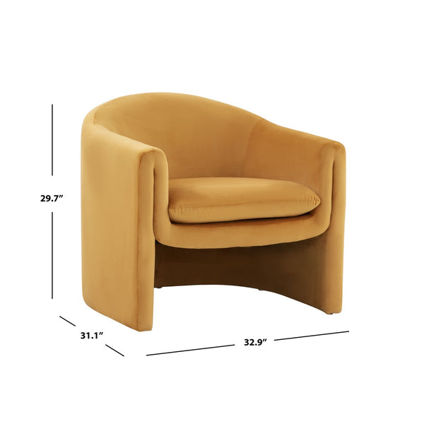 Laylette Accent Chair - Luxurious Velvet Upholstered Furniture with Bold Design for Modern Spaces