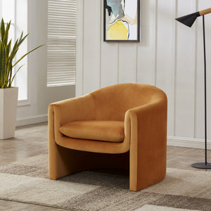 Laylette Accent Chair - Luxurious Velvet Upholstered Furniture with Bold Design for Modern Spaces