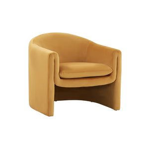 Laylette Accent Chair - Luxurious Velvet Upholstered Furniture with Bold Design for Modern Spaces
