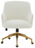 Kierstin Boucle Adjustable Swivel Desk Chair