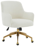 Safavieh Kierstin Boucle Adjustable Swivel Desk Chair SFV4773E