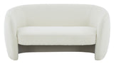Zhao Boucle Curved Loveseat