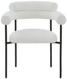 Safavieh Jaslene Curved Back Dining Chair White / Black