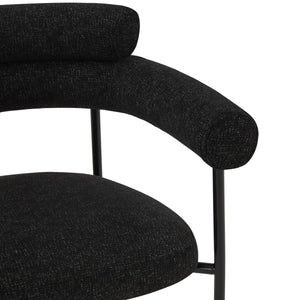 Safavieh Jaslene Curved Back Dining Chair Black / White