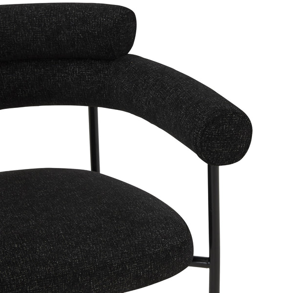 Safavieh Jaslene Curved Back Dining Chair Black / White