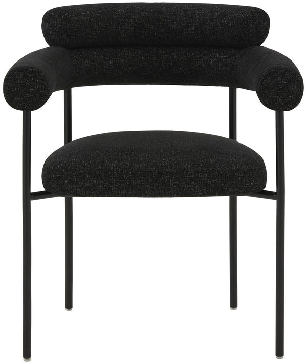 Safavieh Jaslene Curved Back Dining Chair Black / White