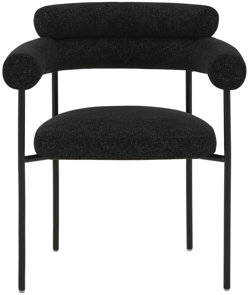 Safavieh Jaslene Curved Back Dining Chair Black / White