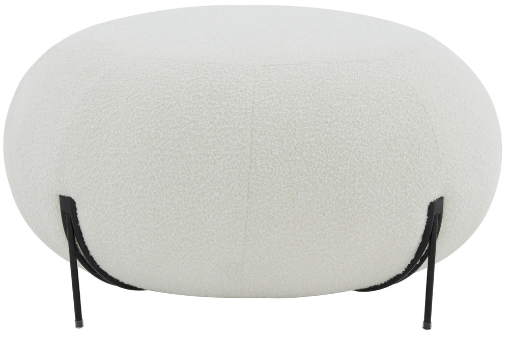 Safavieh Winterose Round Boucle Ottoman SFV4792A