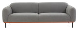 Safavieh Kaycee Linen Sofa Grey Wood / Fabric / Foam / Metal SFV4798A