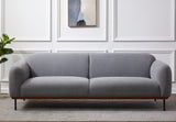 Safavieh Kaycee Linen Sofa Grey Wood / Fabric / Foam / Metal SFV4798A