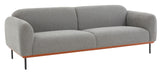 Safavieh Kaycee Linen Sofa Grey Wood / Fabric / Foam / Metal SFV4798A