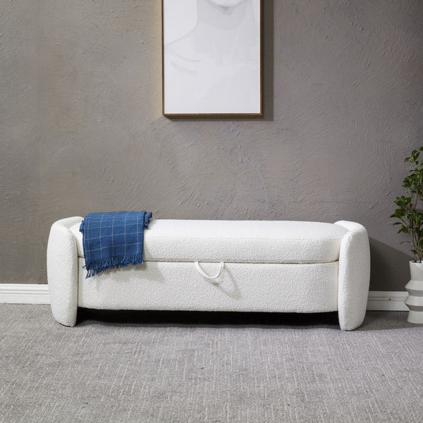 Safavieh Danianna Boucle Bench Ivory