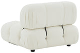 Ellamaria Ivory Tufted Boucle Accent Chair - Plush Comfort for Stylish Living Rooms & Reading Nooks