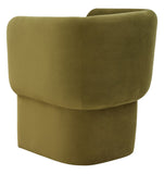 Safavieh Wally Velvet Accent Chair Olive Green Wood / Fabric / Foam  SFV4808A