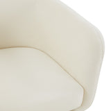 Safavieh Wally Velvet Accent Chair Cream Wood / Fabric / Foam  SFV4808B