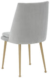 Safavieh Rynaldo Upholstered Dining Chair Light Grey / Gold Wood / Metal / Fabric / Foam  SFV4812A