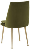 Safavieh Rynaldo Upholstered Dining Chair Olive Green / Gold Wood / Metal / Fabric / Foam  SFV4812B