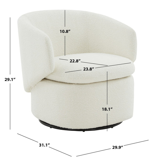 Safavieh Phyllis Boucle Swivel Chair SFV4816A