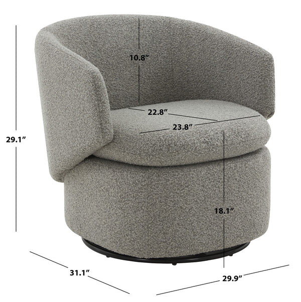 Safavieh Phyllis Boucle Swivel Chair SFV4816C