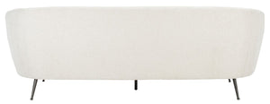 Maryssa Curved Back Sofa Ivory  Fabric / Wood / Metal / Foam SFV5016A