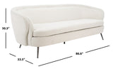 Maryssa Curved Back Sofa Ivory  Fabric / Wood / Metal / Foam SFV5016A