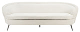 Maryssa Curved Back Sofa Ivory  Fabric / Wood / Metal / Foam SFV5016A