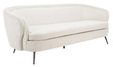 Maryssa Curved Back Sofa Ivory  Fabric / Wood / Metal / Foam SFV5016A